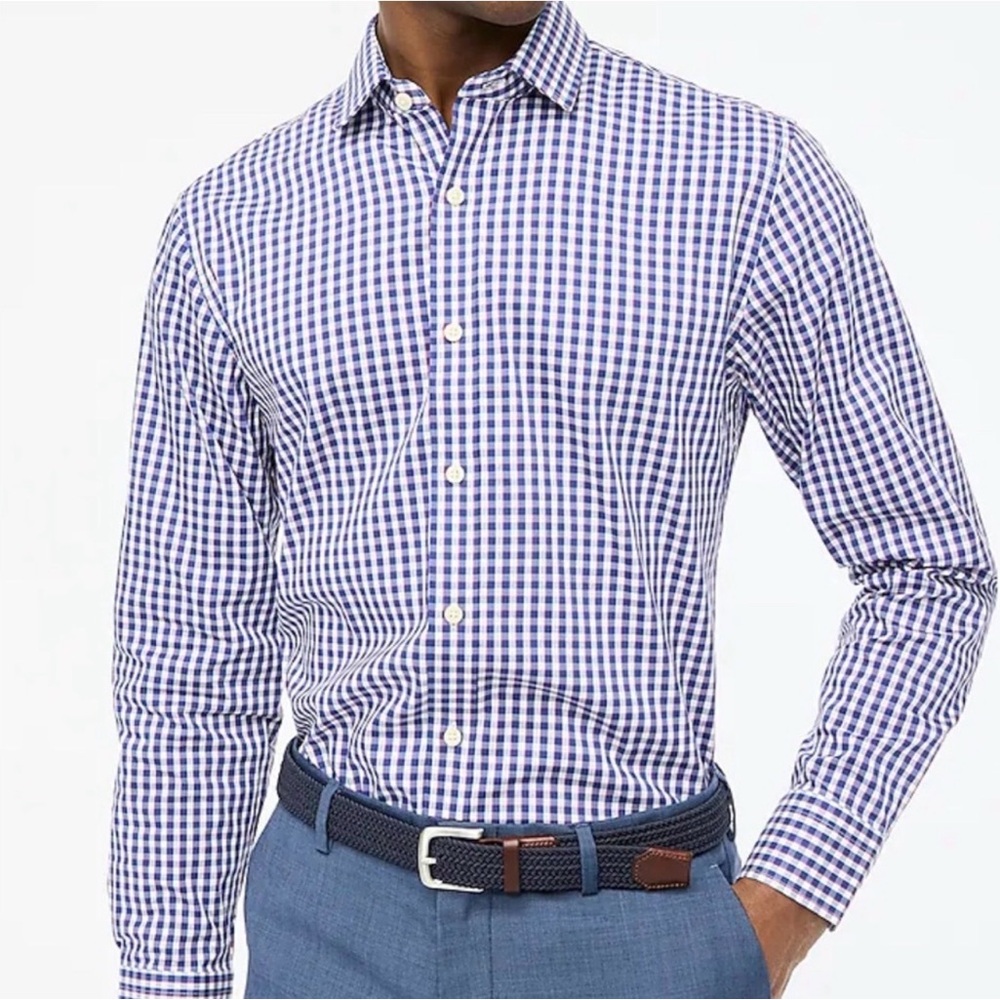NWT J Crew LS Slim Performance Dress Shirt